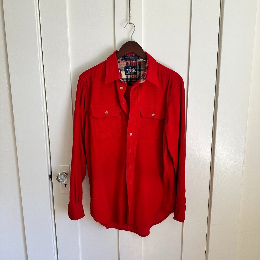 Vintage Woolrich Corderouy Red Button Down